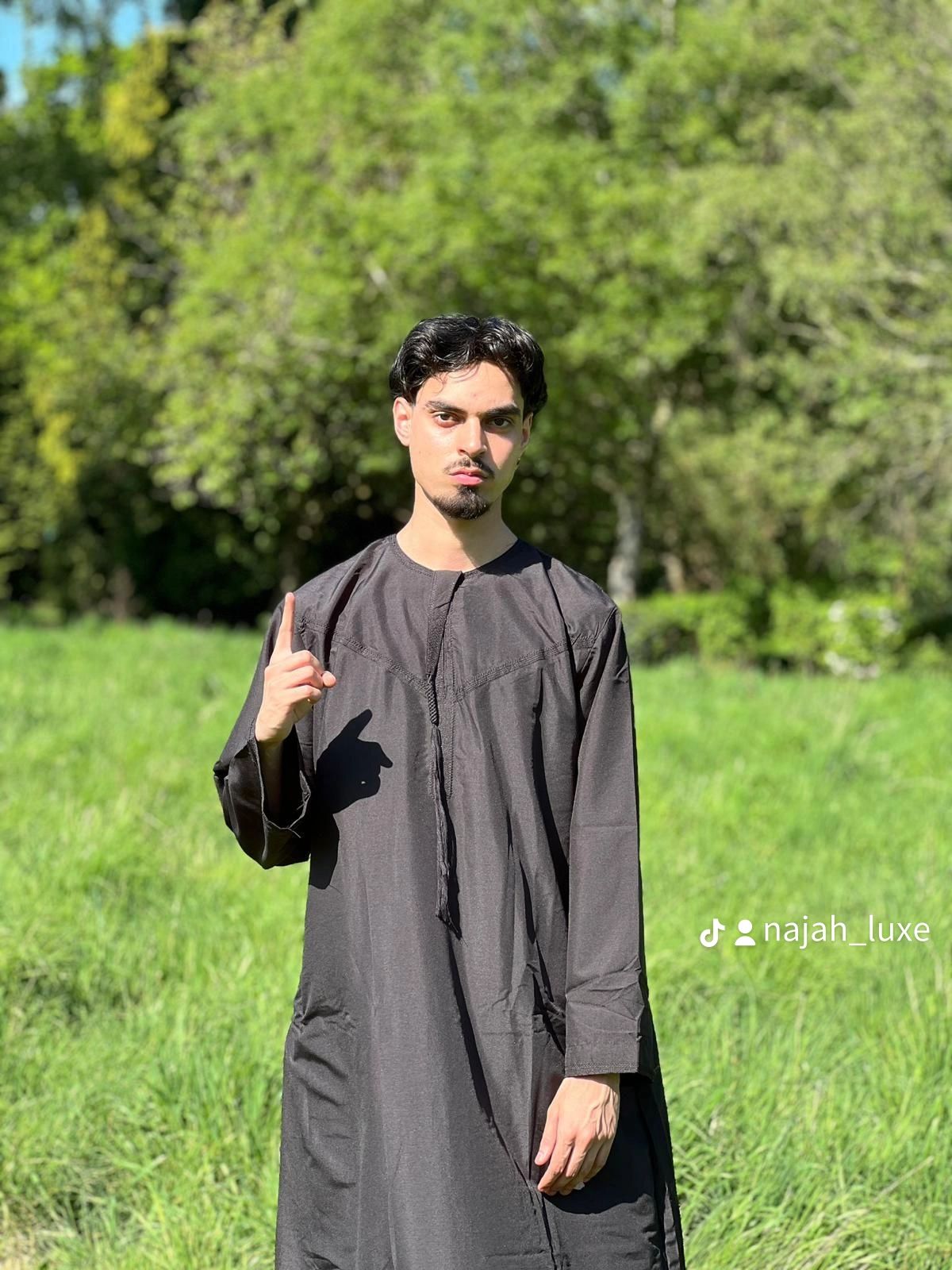 Moroccan Thobe | 3/4 sleeve | Double Pocket | Lightweight | Casual | Male Fashion | Embroidery